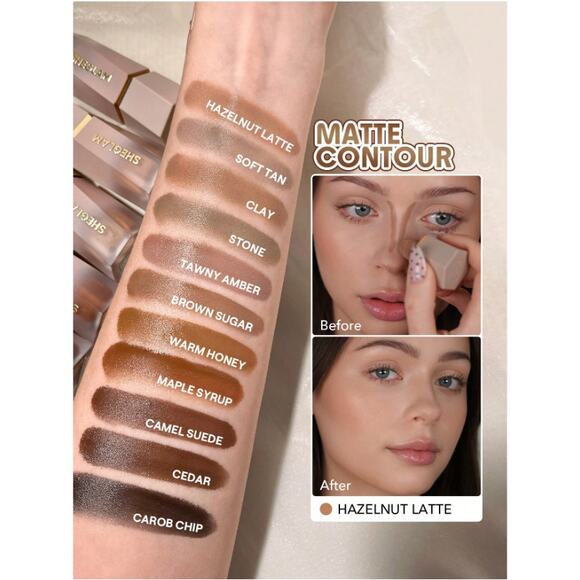 SHEGLAM Sun Sculpt Liquid Contour – Hazelnut Latte | Matte Finish,ormula - Picture 1 of 12